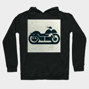 Graphic image of a motorcyle Hoodie